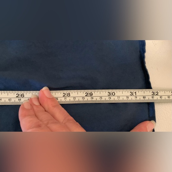 Tommy Hilfiger - Collard Button Down Dress Shirt Navy - Large - Picture 8 of 12